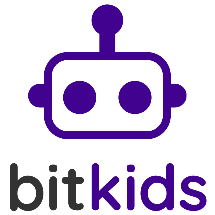Logo BitKids. Academia de programación y robótica para niños en Ferrol.